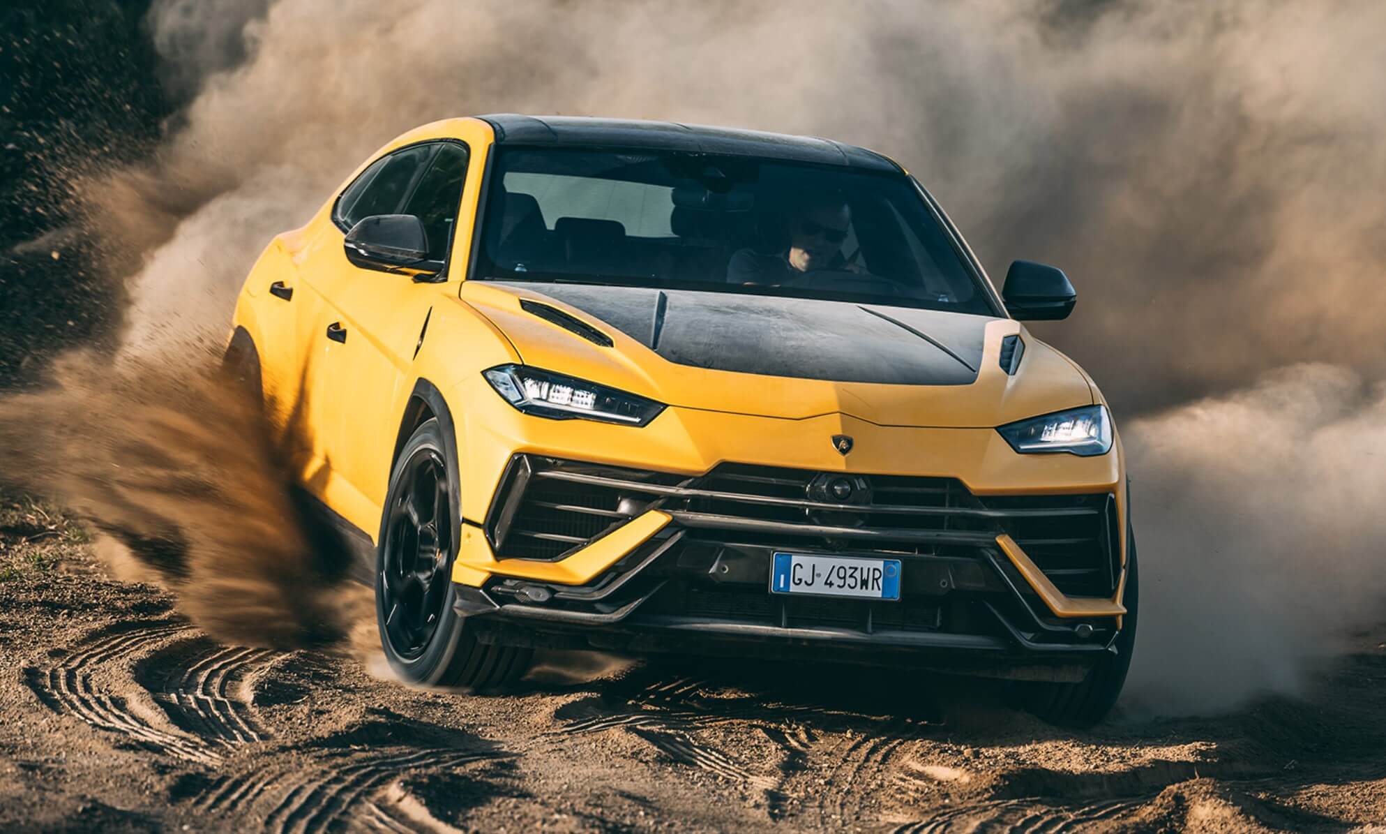 aria-label="Lamborghini Urus Performante rally yellow 1"